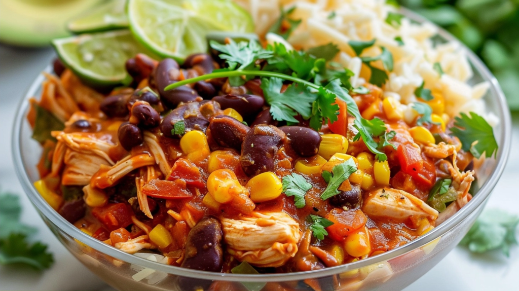 Chicken Enchilada Bowls | High-Protein Meal Prep