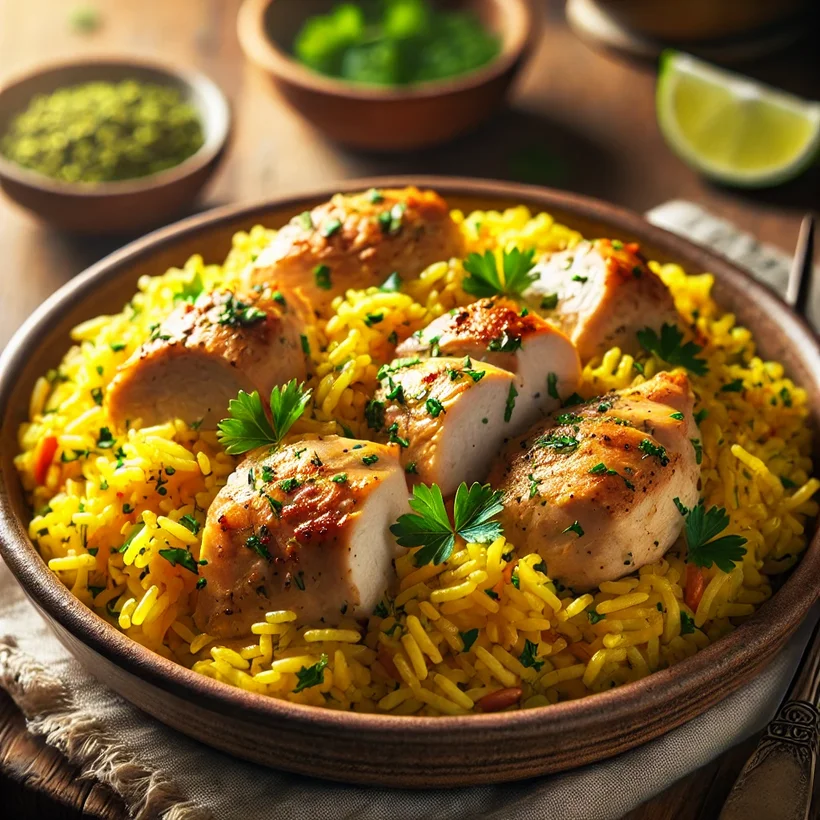Chicken and Yellow Rice Recipe A Flavorful and Comforting Meal