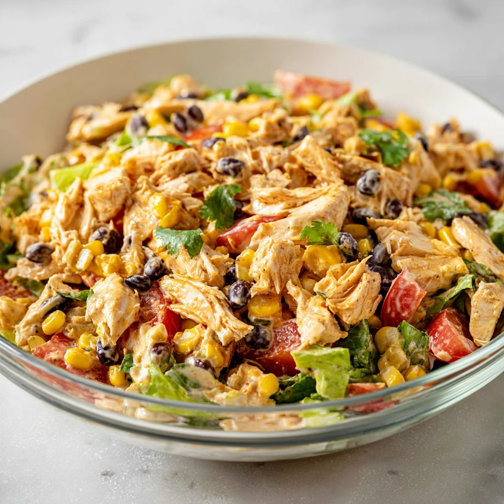 Quick Southwest Chicken Salad | Healthy High Protein Meals