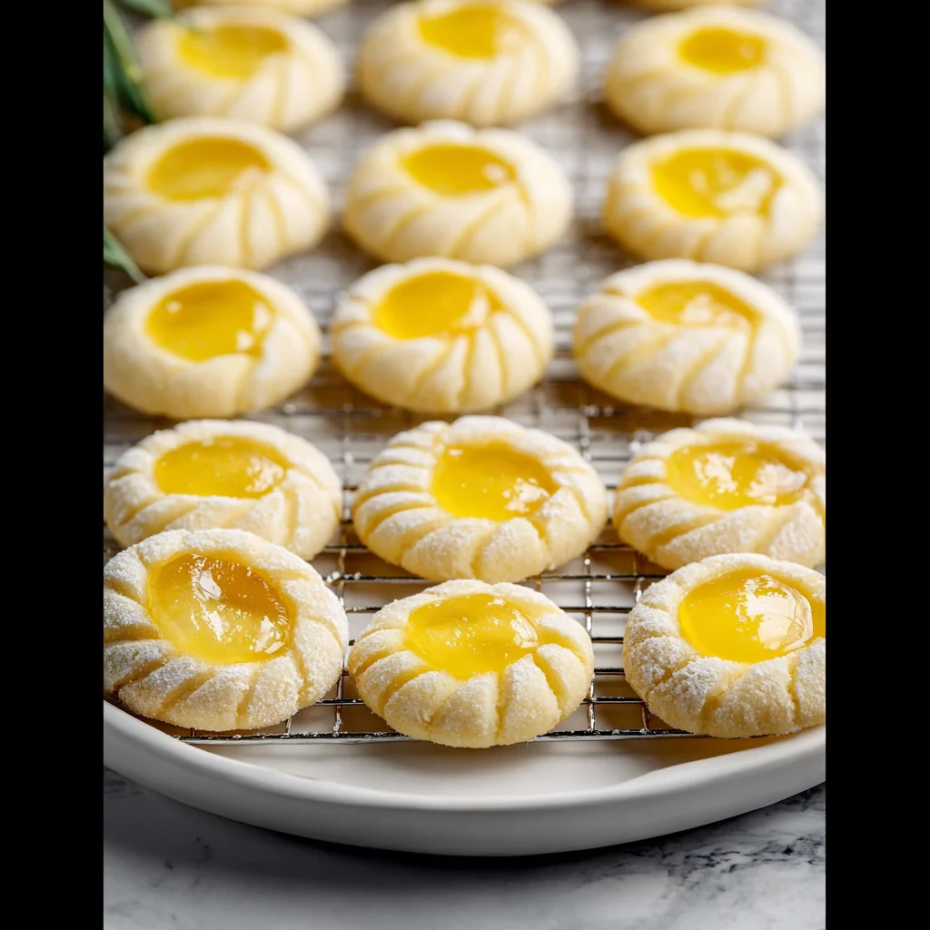 Lemon Thumbprint Cookies – A Classic Baked Treat with Citrus Zest