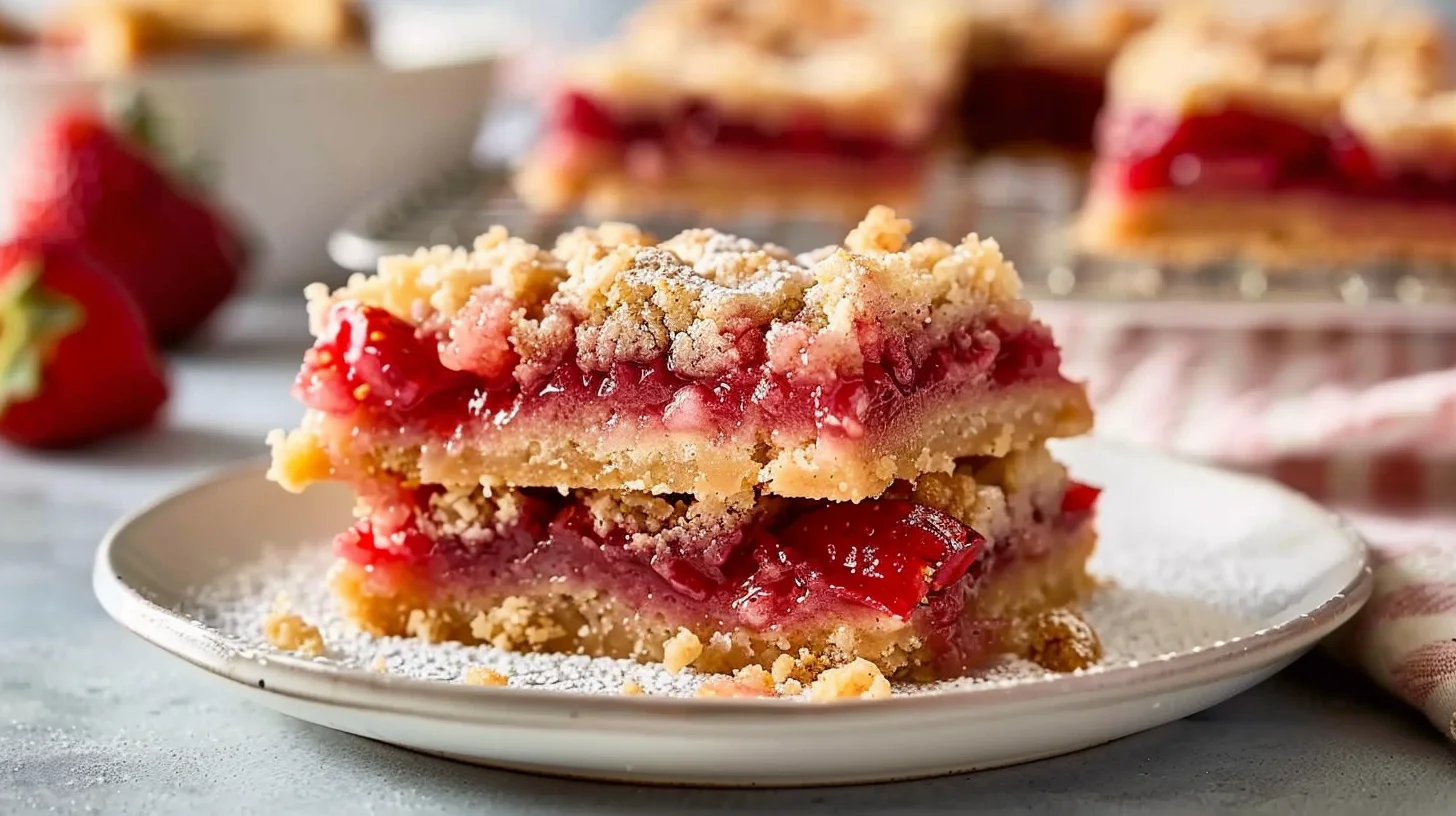 Delicious Strawberry Rhubarb Bars: Perfect Old Fashioned Dessert Recipes