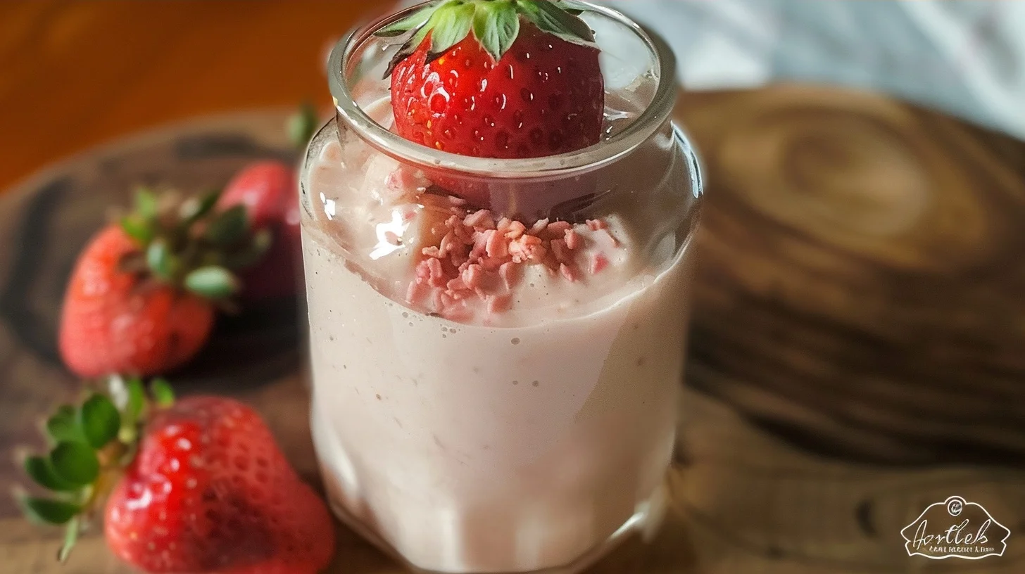 Strawberry Horchata: A Sweet and Creamy Cold Drink Recipe