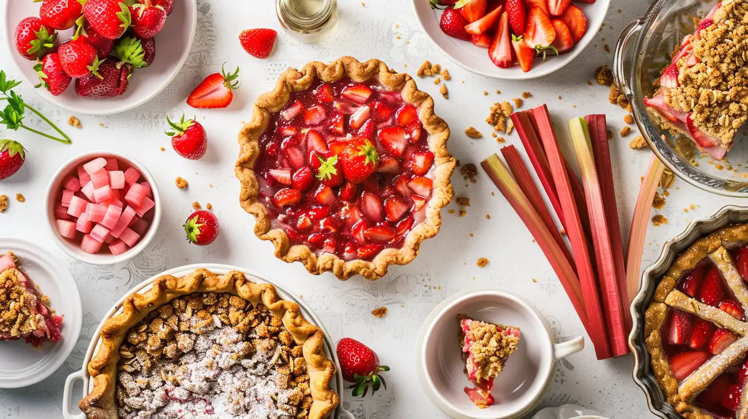 Strawberry Rhubarb Desserts recipes