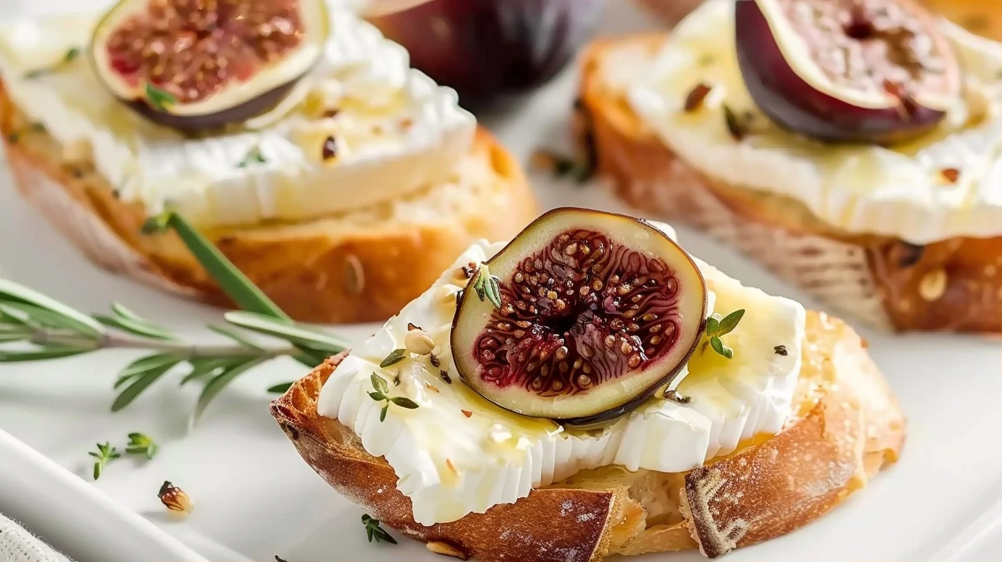 Easy Brie and Fig Crostini Recipe