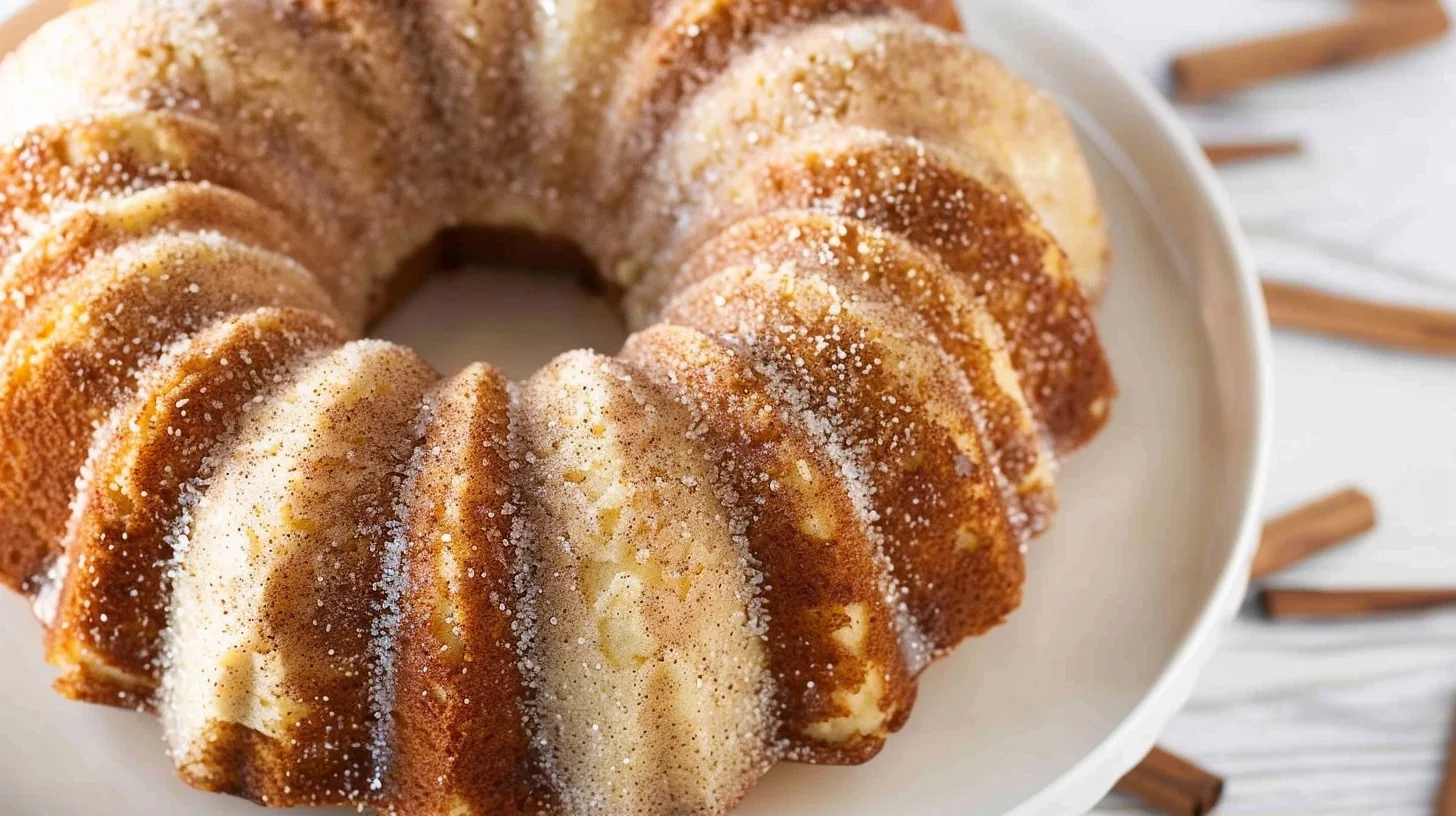 Easy Classic Snickerdoodle Bundt Cake with Cinnamon Swirl and Cream Cheese Glaze
