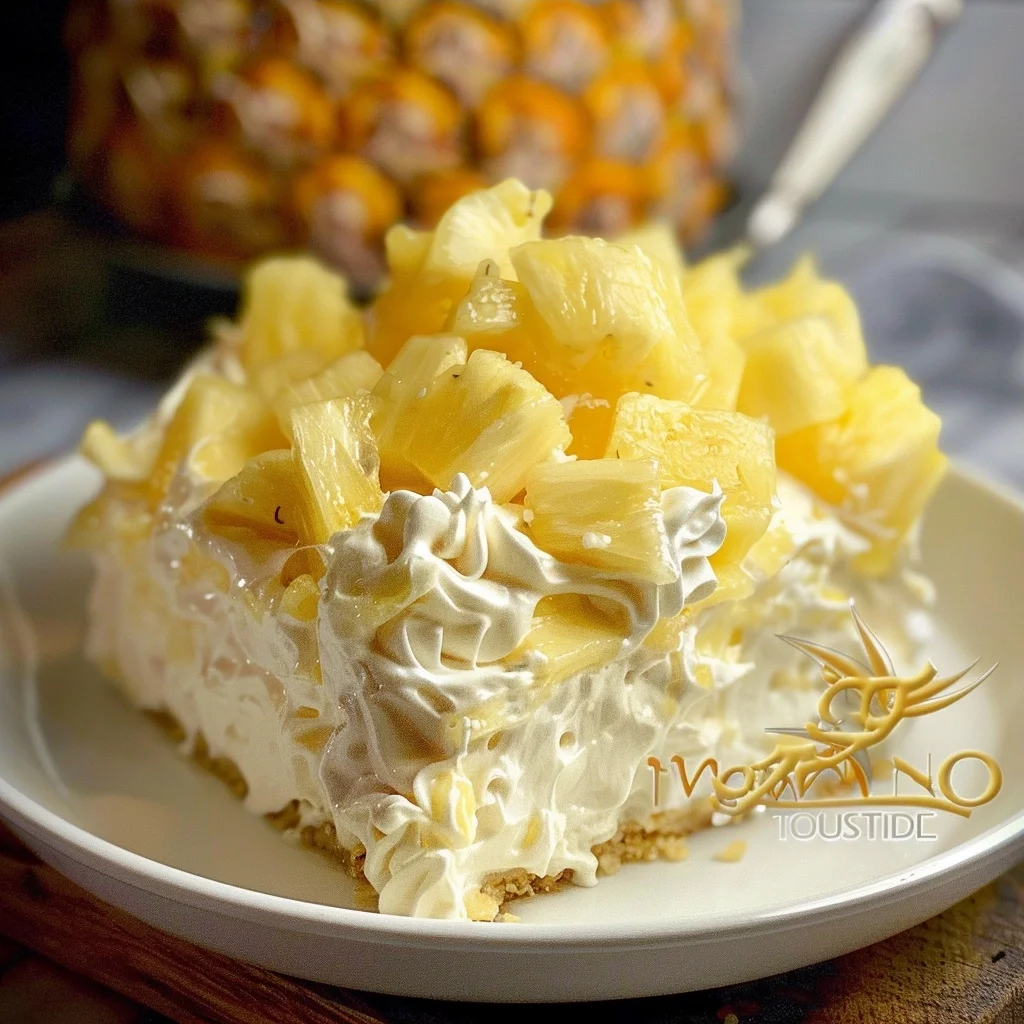 No Bake Pineapple Cream Dessert: A Tropical Treat for All Seasons