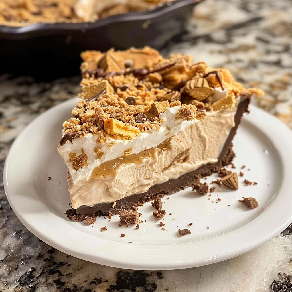 Easy No Bake Butterfinger Pie Recipe: Sweet and Crispy Dessert Delight