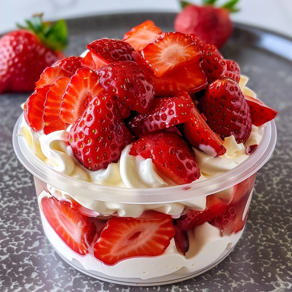 Classic Mexican Strawberries and Cream Dessert (Fresas Con Crema) {Easy & Elegant}