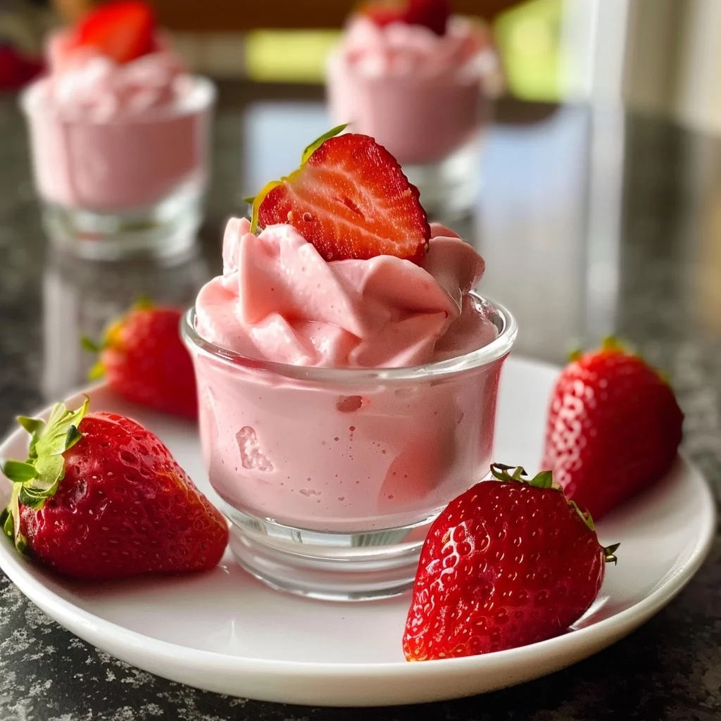 Easy 5-Ingredient Strawberry Mousse Recipe | Creamy & Refreshing