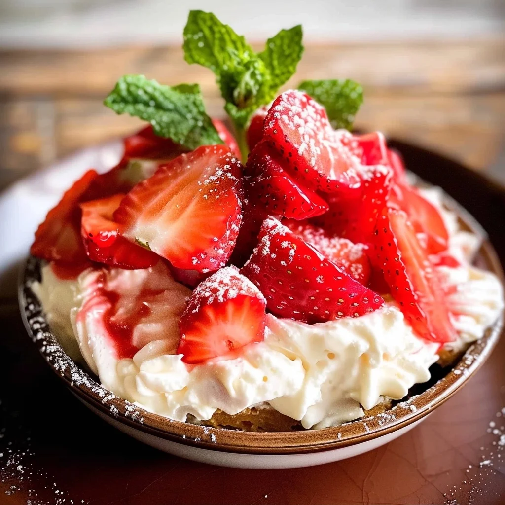 Mexican Strawberries and Cream Dessert (Fresas Con Crema) Recipe