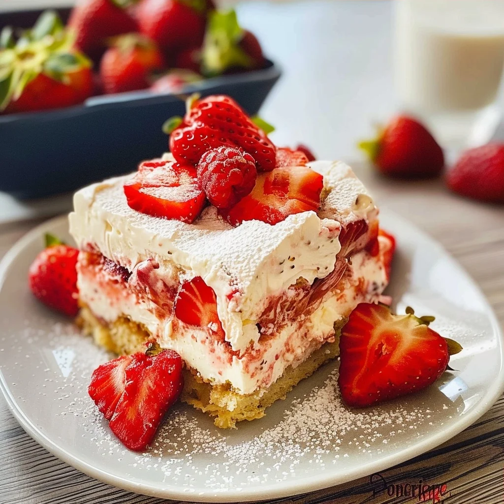No-Bake Strawberry Tiramisu (With Video)