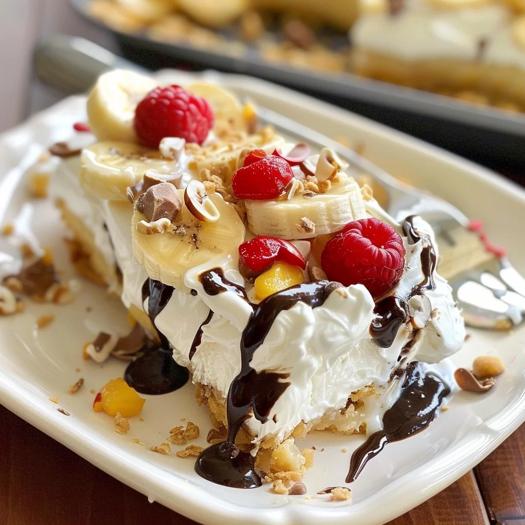 No-Bake Banana Split Dessert: A Creamy, Fruit-Filled Treat for Every Occasion