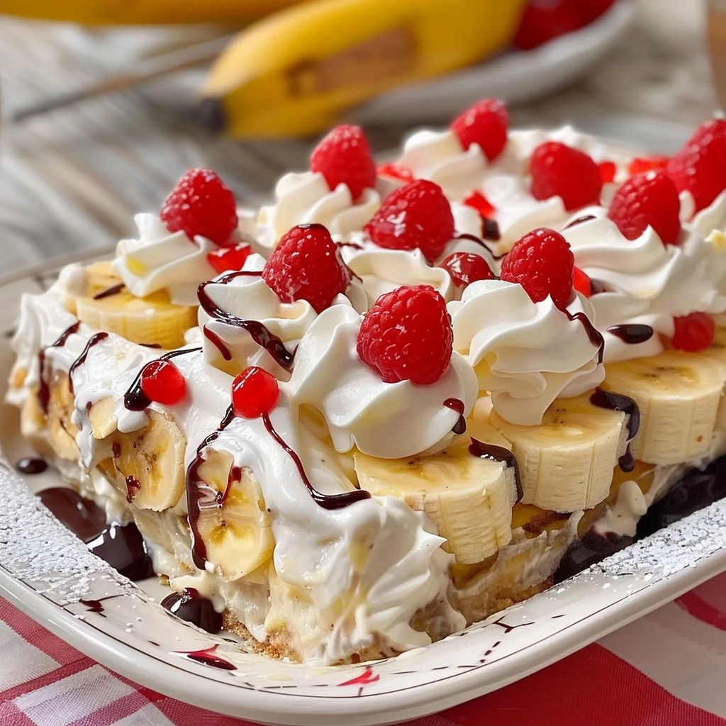 No-Bake Banana Split Dessert | A Tasty and Effortless Trifle-Inspired Treat