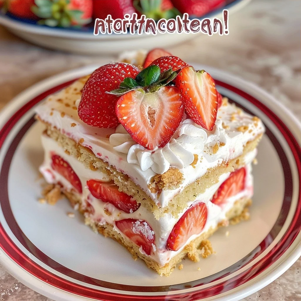 Strawberry Shortcake Icebox Cake