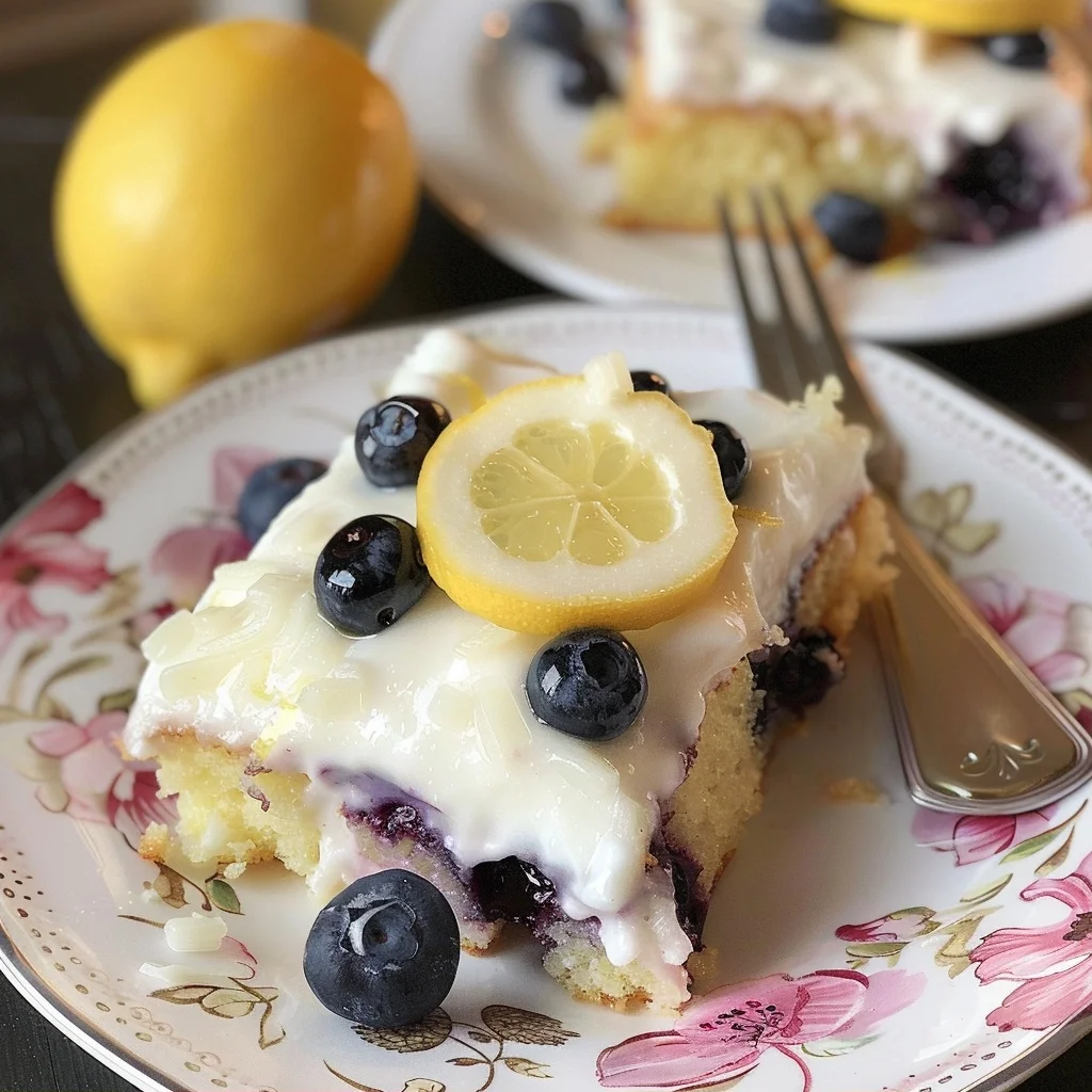 Easy Lemon Blueberry Sheet Cake Recipe for a Zesty Treat