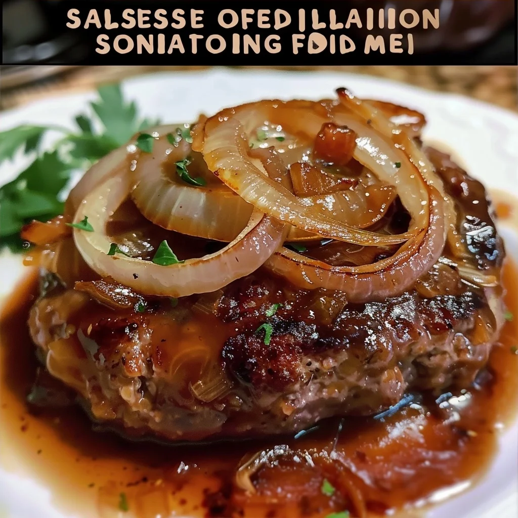 French Onion Salisbury Steak – A Healthy Comfort Food Twist